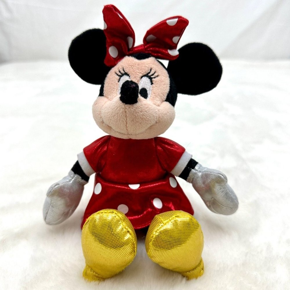 Disney Ty Sparkle Minnie Mouse 8" Plush Stuffed Toy